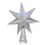 12" Lighted Silver 3D Star with Rotating Projector Christmas Tree Topper - Multi-Color LED Lights