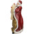 13.75" Santa Claus Holding His List with Cardinals Christmas Tabletop Figurine