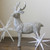 Faux Wood Grain Standing Deer Christmas Figure - 10.5"