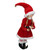 14" Bendable Red and White Girl with Long Blonde Braids Elf  Figure