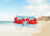 Seaich Inflatable Arm Floaties, Inflatable Arm Bands for Kids, Crab Floats Arm Float Pattern