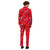 Red and Blue Dapper Decorator Men's Adult Christmas Suit - US44