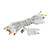 20 Light LED Christmas Mini Light, Warm White, Non-Connectable, White Wire, 8.5’