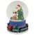 Christmas Train Around Santa Delivering Gifts Musical Water Globe - 6.5"