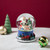 6.5" Christmas Train Around Santa Delivering Gifts Musical Water Globe