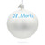 St. Moritz, Switzerland Glass Ball Christmas Ornament 4 Inches