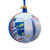 The National WWII Museum, New Orleans, Louisiana, USA Glass Ball Christmas Ornament 4 Inches
