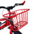Kids' Bike Red Fusion Includes Rear Wheel Flare and Front Basket