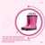 PARENT - SKU - Mucky Wear Kid's Loop Boot Toddler Pink/Purple Rain Boot