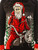 Ugly Christmas Party Sweater Unisex Men's Rebel Without a Claus Santa on Motorcycle