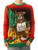 Ugly Christmas Party Sweater Unisex Men's "I Ruined Christmas" Dog Shaming
