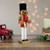Plush Teddy Bear Soldier Christmas Nutcracker - 14" - Red and Gold