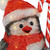 LED Lighted Commercial Grade Acrylic Santa Penguin Outdoor Christmas Decoration - 12"