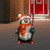 LED Lighted Commercial Grade Acrylic Santa Penguin Outdoor Christmas Decoration - 12"