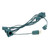 10 Foot C9 Outdoor Patio Christmas Stringer, C9/E17 Base, 12" Space, Green Wire