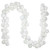 6' White 3-Finish Shatterproof Ball Christmas Garland