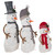 Lighted Snowman Family Outdoor Christmas Decoration - 39.5" - Warm White - Set of 3