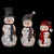 Lighted Snowman Family Outdoor Christmas Decoration - 39.5" - Warm White - Set of 3