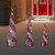 LED Lighted Snowy Candy Cane Striped Christmas Cone Trees - 3.25' - Set of 3