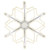 Lighted Cascading Snowflake Outdoor Christmas Decoration - 16" - Clear Lights