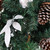 Sunnydaze Indoor Pre-Lit Artificial Christmas Garland with Frosted Pinecones and Silver Berries and Bulbs - 9'