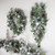 30" Flocked Pine Artificial Christmas Teardrop Swag with Iridescent Ornaments - Unlit