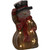 Sunnydaze Harold the Happy Lighted Snowman - Indoor Winter/Holiday Statue with LED Lights - 15.5"