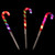 Set of 3 Color Changing LED Candy Cane Christmas Pathway Markers 11"