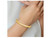 14K Yellow Gold Ridged Polished Bracelet Bangle
