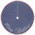48 inch Blue Plaid Denim Embroidered Merry Christmas Holiday Tree Skirt