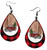 Little Red Truck Earrings Buffalo Plaid