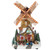 LED Lighted Animated and Musical Windmill Christmas Village Display Decoration - 13.25"