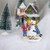 Children Build a Snowman Christmas Village Display