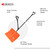 Seaich Steel Metal Snow Shovel with D Shaped Double Grip Plastic Covered Handle And Self-sharpening Non-Abrasive Blade