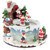 Animated and Musical Santa Claus Christmas Ice Skating Scene - 6"