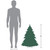 3' Pre-Lit White Alaskan Pine Artificial Christmas Tree, Warm White LED Lights