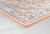 Prime Collection Polyester Orange And Cream 5' X 8' Area Rugs PE0758