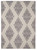 Linon Outdoor Washable Navarre Ivory And Brown 5' X7' Area Rugs RUGOW2657