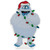 Bumble Wrapped in Lights Double Sided Christmas Window Cling Decoration