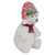 Lighted Snowy Polar Bear Outdoor Christmas Decoration - 21" - Warm White