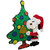 LED Lighted Peanuts Snoopy and Christmas Tree Outdoor Decoration - 32"