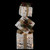 LED Lighted Stacked Gift Boxes Christmas Decoration - 25.25" - White and Beige