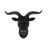 Zeckos 16 Inch Black Resin Baphomet Goat Head Bust Wall Sculpture