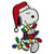 Peanuts Snoopy Gathers the Lights Double Sided Christmas Window Cling Decoration