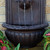 Sunnydaze 27"H Solar-Powered with Battery Pack Polystone Florence Outdoor Wall-Mount Water Fountain, Iron Finish