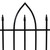 Sunnydaze Outdoor Lawn and Garden Metal Gothic Arch Style Decorative Border Fence Panel Set - 6' - Black - 2pk