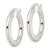 FJC Finejewelers Sterling Silver Flat Brushed 2.5mm Round Hoop Earrings 26 mm x 25 mm GQQE15931T