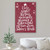 34" Red and White "O Holy Night!" Christmas Sign