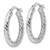 FJC Finejewelers Sterling Silver d Polished Bright Cut Hoop Earrings 25 x 19 mm GQQLE1370T
