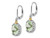 4.00 Carat (ctw) Cushion-Cut Green Quartz Dangle Earrings in Sterling Silver